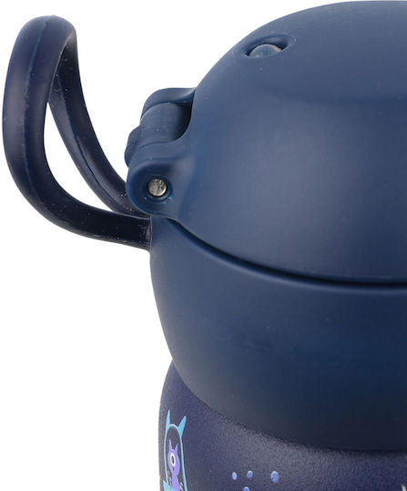 Estia Wonder Bottle Save the Aegean Ανοξείδωτο Παιδικό Παγούρι Θερμός με Καλαμάκι Non Spill Solar Jump 350ml