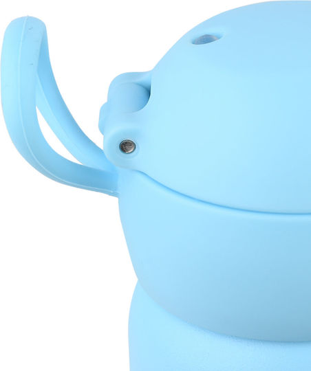 Estia Wonder Bottle Save the Aegean Kids Water Bottle Thermos Stainless Steel with Straw Non Spill Ocean Play 500ml
