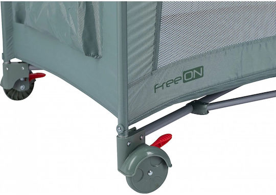 FreeOn Laufstall mit Matratze Grün 125x65cm