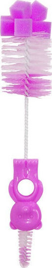 Lorelli Cleaning Brush for Baby Bottles Pink Bear 1pcs