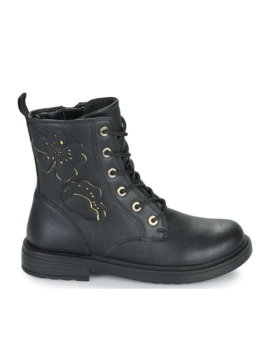 J Eclair Kids Boots with Zipper Black