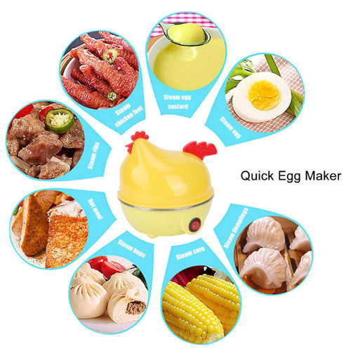 Egg Cooker 7 Egg Capacity 350W Yellow