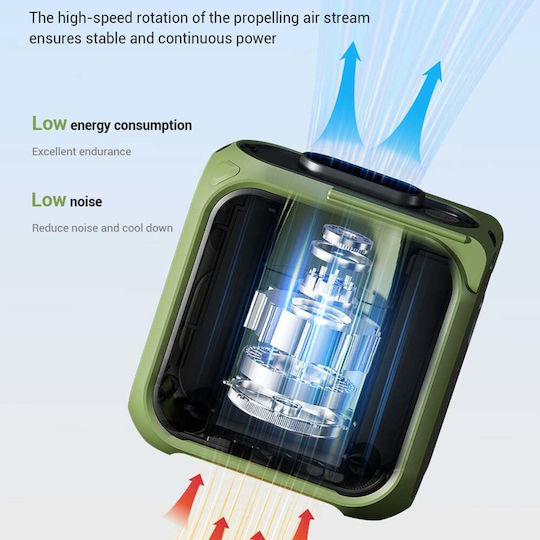 Techsuit Green Lyca Mini Klimaanlagen & Ventilatoren Handheld Grün