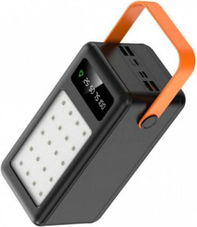 TR-958 Solar Power Bank 40000mAh 55W with 4 USB-A Ports Black