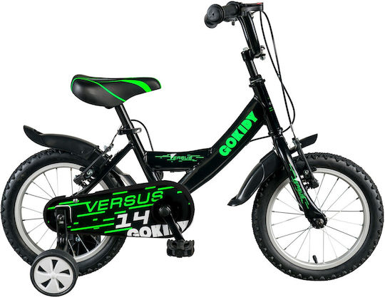 GoKidy 14" Kinder Fahrrad Stadt Schwarz