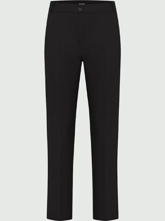 Damen Stoff Hose Schwarz