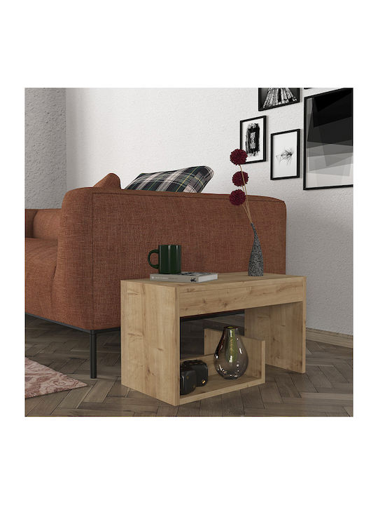 Rechteckig Beistelltisch Rosana Holz Sapphire Oak B35xT29.5xH60cm