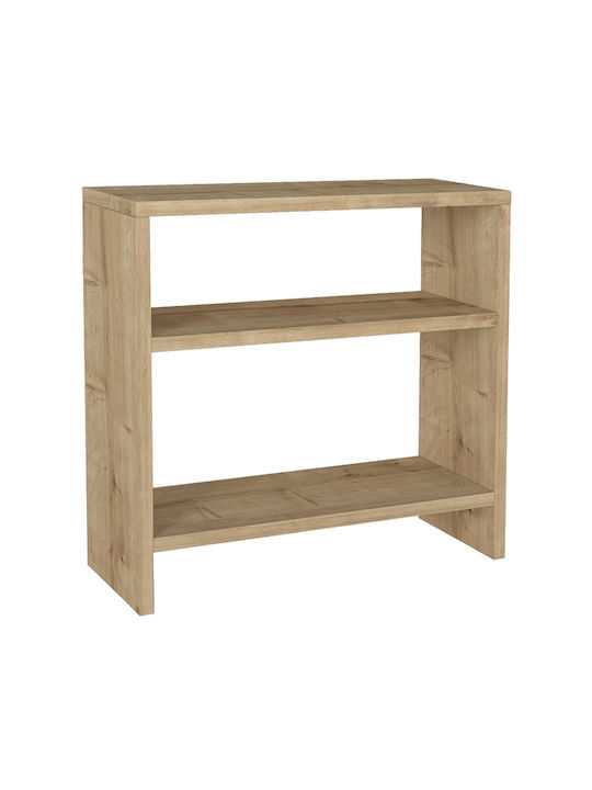 Rectangular Side Table Silvanus Wooden Sapphire Oak L51xW17.5xH49cm