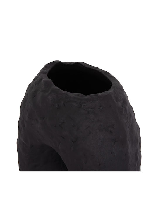 HomeMarkt Διακοσμητικό Βάζο Πήλινο Namentis Μαύρο Φ16xΥ36cm