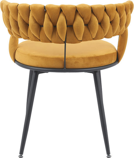 Alkia Столички Трапезария плюшени Yellow Velvet 1бр 60x57x68бр