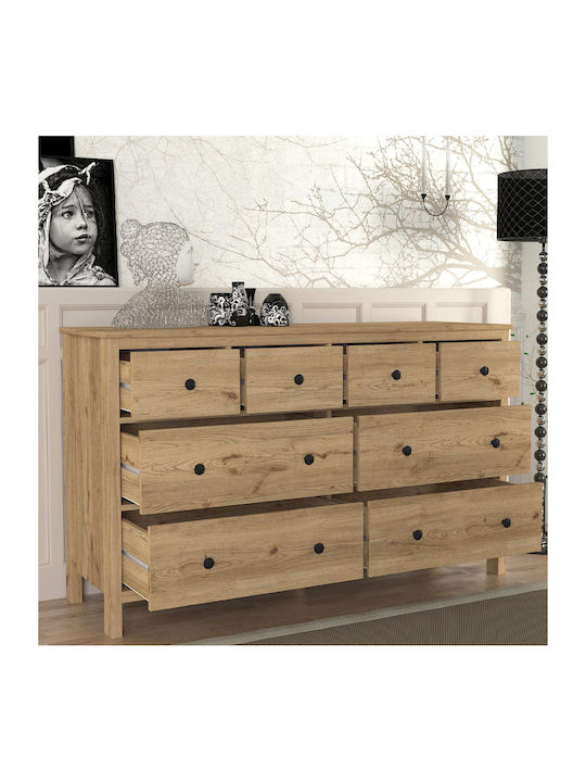 Bufet Sabina cu Sertare Sepet Oak 160x50x96cm