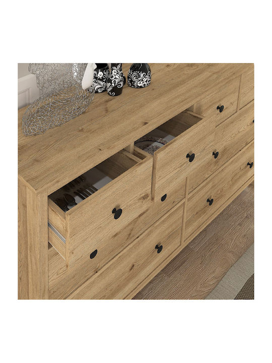 Bufet Sabina cu Sertare Sepet Oak 160x50x96cm