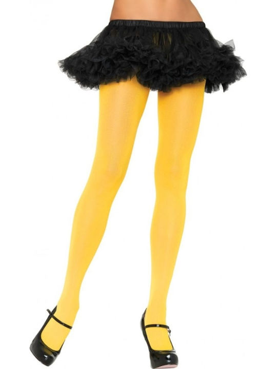 Leg Avenue 3022 Nylon Opaque Dresuri Sexy Galbene