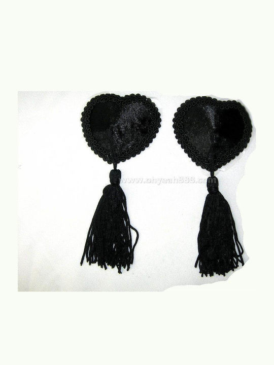 Black Heart Nipple Covers