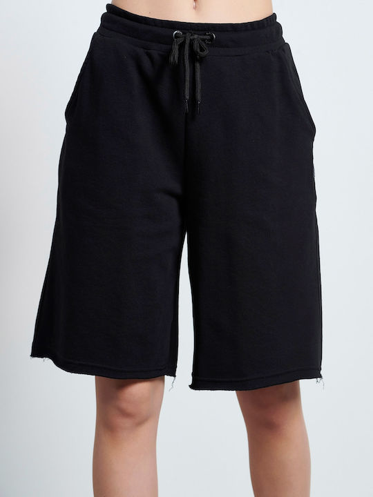 Women's Sporty Bermuda Shorts Black