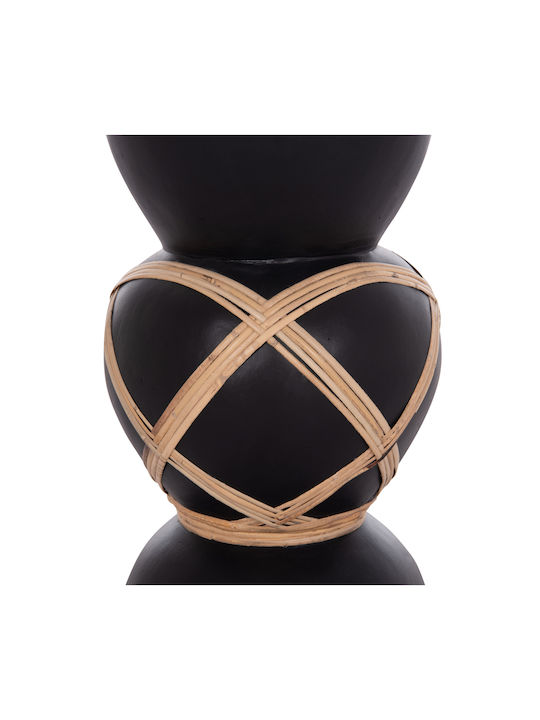 HomeMarkt Decorative Vase Maynard Black 27.5x27.5x50cm