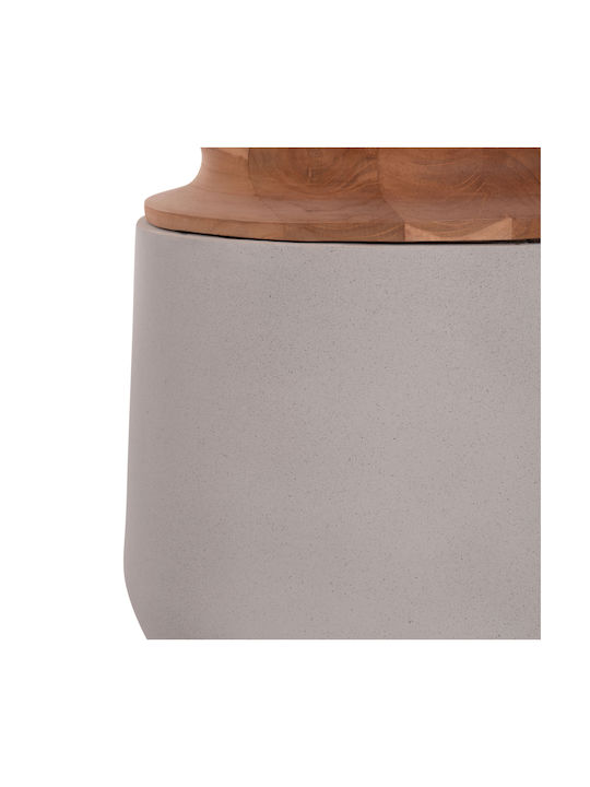 HomeMarkt Decorative Vase Linter Gray 41x41x47cm