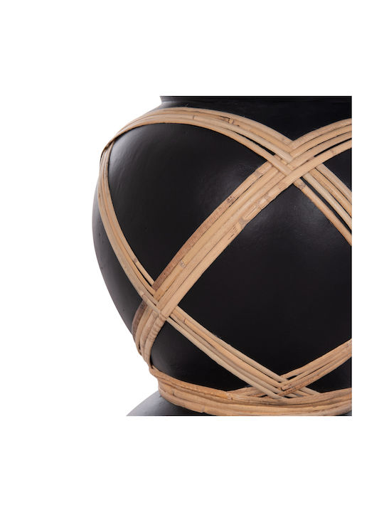 HomeMarkt Decorative Vase Maynard Black 27.5x27.5x50cm
