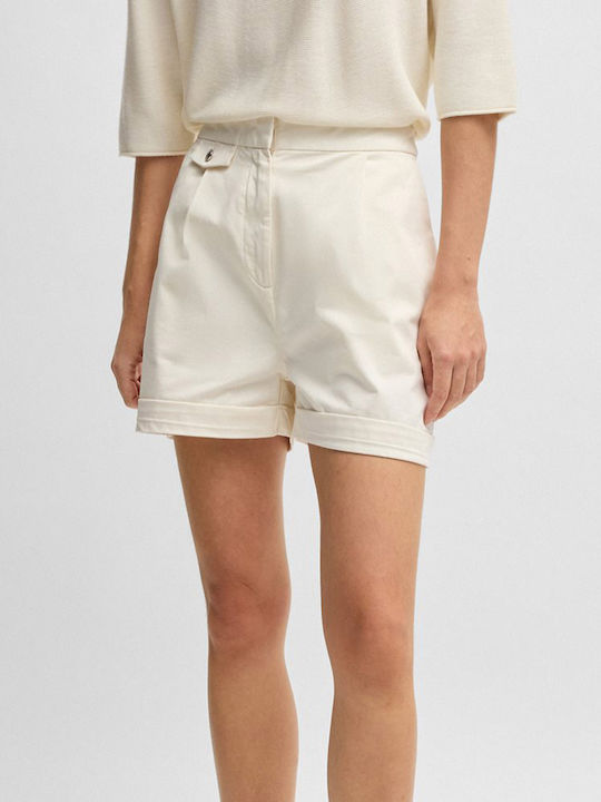 Hugo Boss Damen-Shorts Off-White