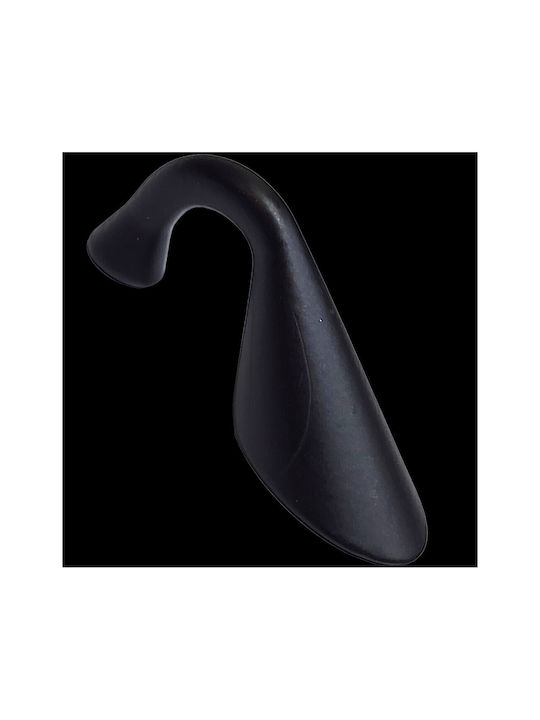 Italienischer Möbelgriff Eureka 11649-032-10c1 Maße 3,2cm Schwarz-matt