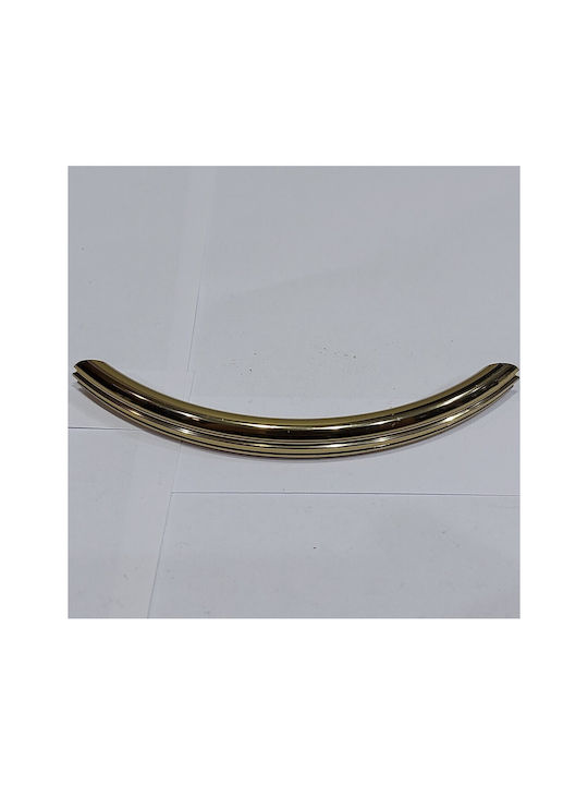 Italian Brass Furniture Handle Eureka 11083-096-may Gold Glossy Size 9.6cm