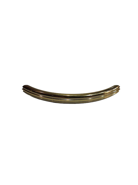 Italian Brass Furniture Handle Eureka 11083-096-may Gold Glossy Size 9.6cm