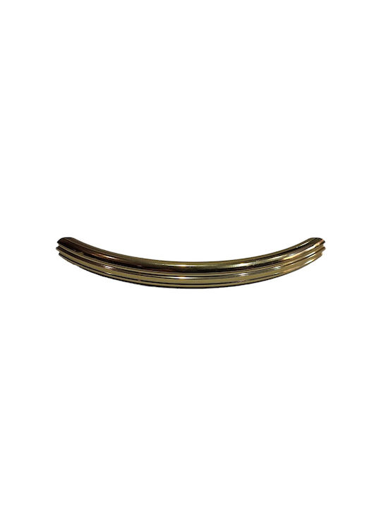 Italian Brass Furniture Handle Eureka 11083-096-may Gold Glossy Size 9.6cm