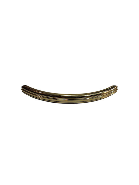 Italian Brass Furniture Handle Eureka 11083-096-may Gold Glossy Size 9.6cm