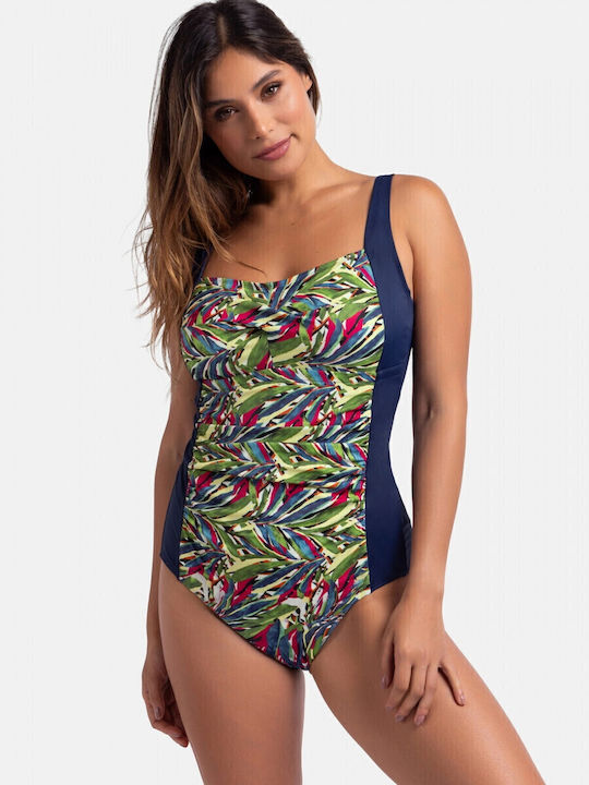 One Piece Swimsuit For Large Bust Ink Print