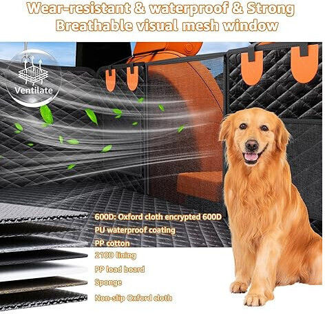 Protection Pet Transport Dogs Cats Waterproof Husă de scaun Accesorii Auto pentru Câini