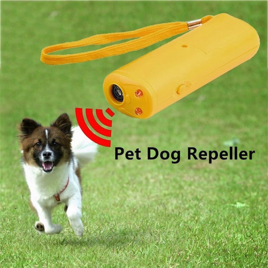 Ultrasonic Device Foxmag24 Repelling Small Dogs Battery Powered Yellow