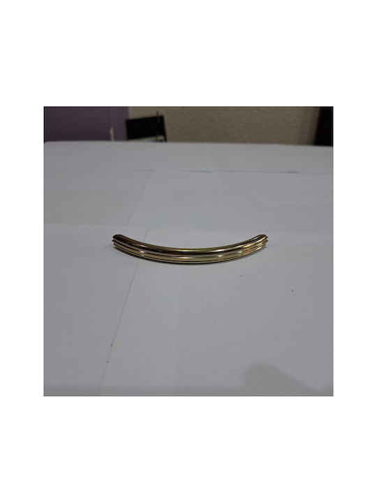 Italian Brass Furniture Handle Eureka 11083-096-may Gold Glossy Size 9.6cm