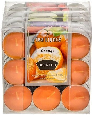A2s Protection Set 54 Pieces Aromatic Tealight Candles 4 Scents Strawberry Vanilla Cinnamon Eucalyptus