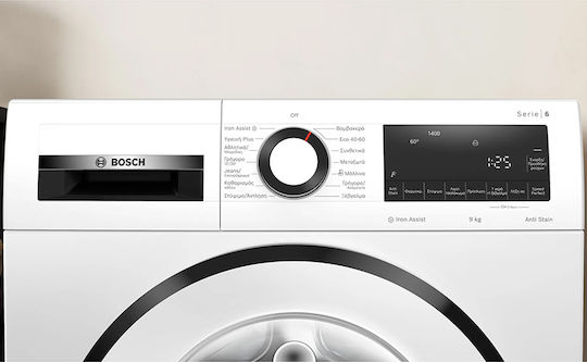Bosch Washing Machine 9kg with Steam Technology 1400 Rounds Iron Assist WGG244Z1GR