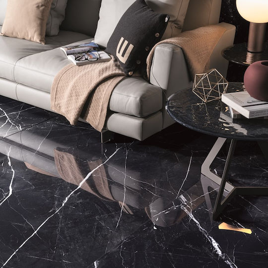 Πλακάκι Calacatta Black 60x120 Cm