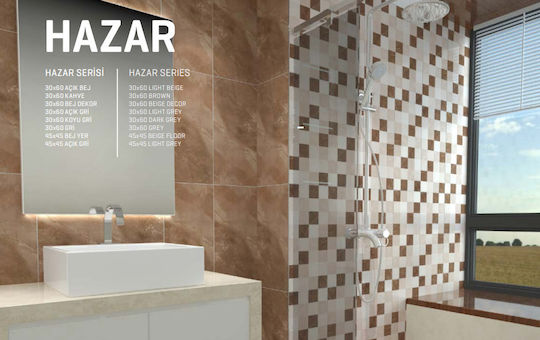 Hazar Braun Fliese 30x60
