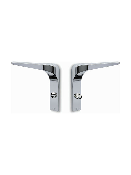 Door Lever Convex 2055 Chrome Plate Middle Door Center 90