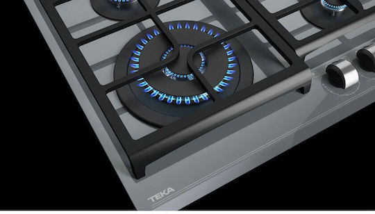 Teka Gas Cooktop Autonomous 60x51εκ. Stone Grey