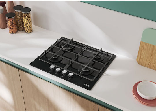 Franke Smart FHSM 604 3G DC BK C Natural Gas Cooktop Autonomous 60x50εκ.