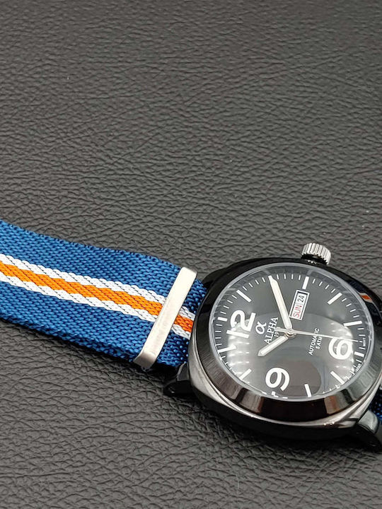 Alpha 1993 Herrenuhr 16.2mm Batterie mit Schwarz Kautschukarmband
