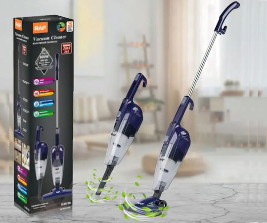 Raf R8673b Ηλεκτρική Σκούπα 2 σε 1 Stick & Χειρός 600W Μπλε