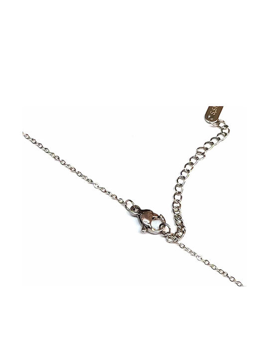 Amalfi Accessories Necklace from Steel with Zircon