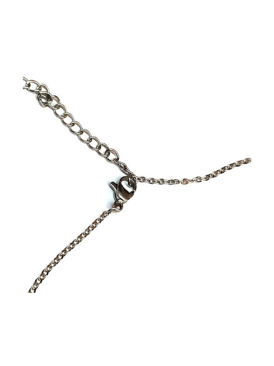 Amalfi Accessories Σταυρός από Ατσάλι με Αλυσίδα