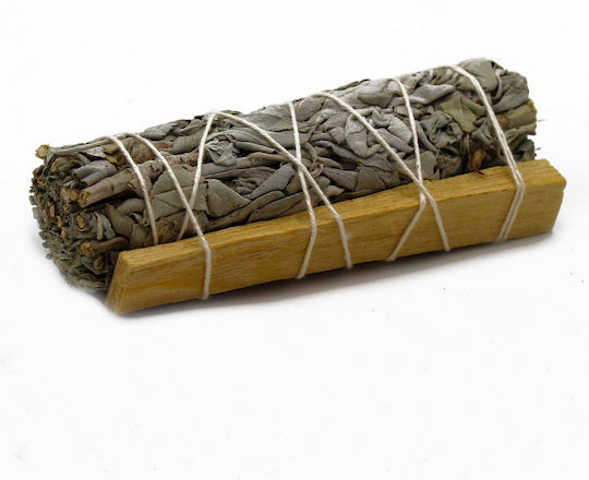 Ραβδί Λευκό Φασκόμηλο Ξύλο Palo Santo Καθαρισμό Χώρου Αύρας