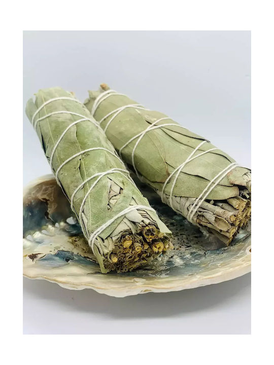 Băț De Fumigație Salvie Albă Eucaliptus 10x3cm Set 2 Bățuri De Tămâie