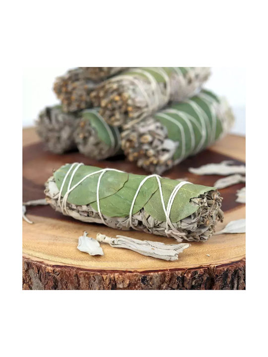 Băț De Fumigație Salvie Albă Eucaliptus 10x3cm Set 2 Bățuri De Tămâie