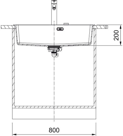 Franke Centro 2.0 CNG 610/210-73 1140674068 Drop-In Spüle aus Verbundgranulat B78xT50cm Polar White