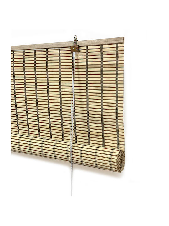 Woodware Στόρι Σκίασης Μπαμπού σε Μπεζ Χρώμα Π80xΥ200εκ.