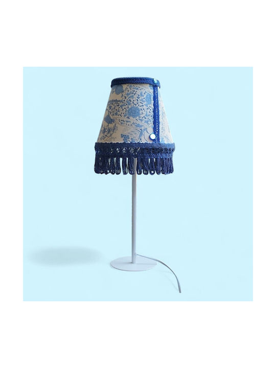 Oxygen Birds Metal Table Lamp for Socket E27 with Blue Shade and Base