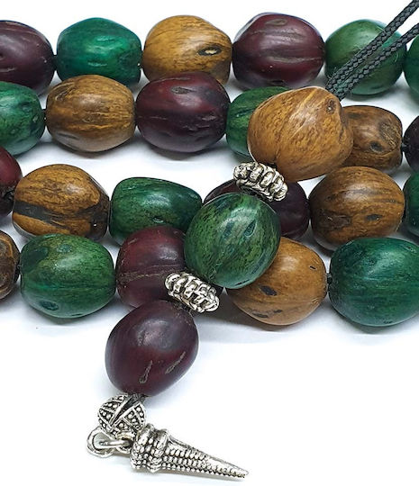 Roloi Komboloi Nutmeg Worry Beads with 33 Beads Multicolour 43cm